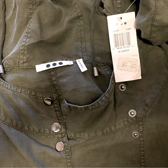 Three Dots Cool Cargo Jacket NWT Size XL - Picture 11 of 13